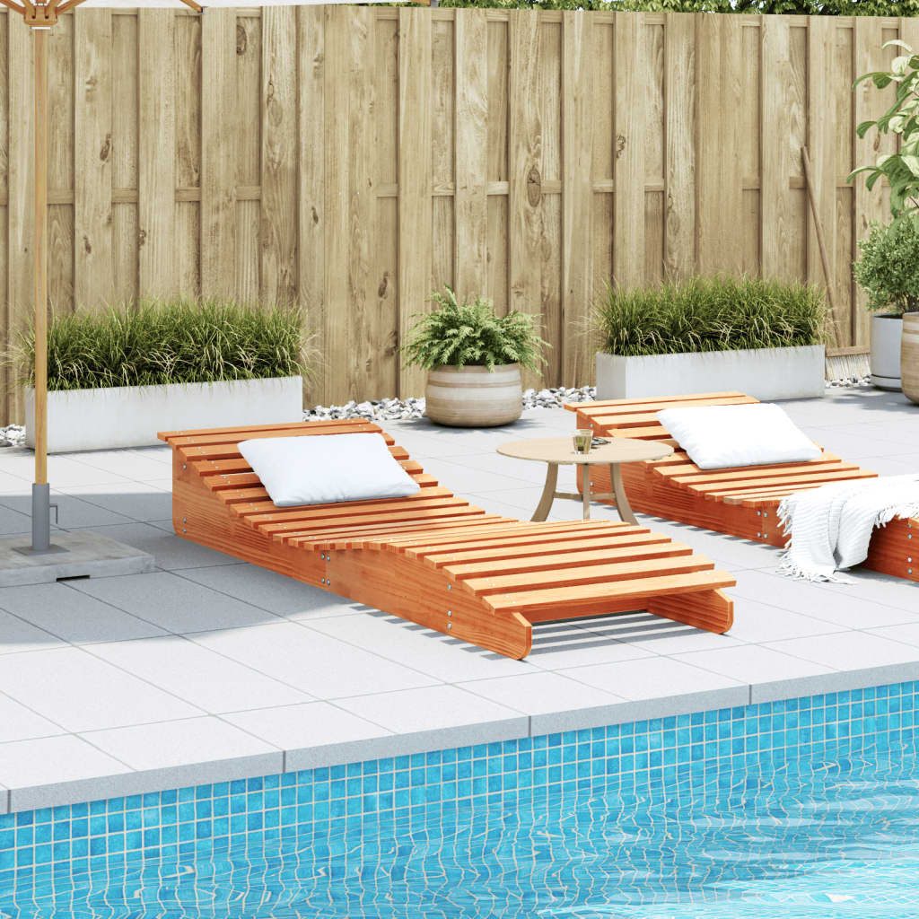 vidaXL Gartenliege Sonnenliege Wachsbraun 205x70x31,5 cm günstig online kaufen