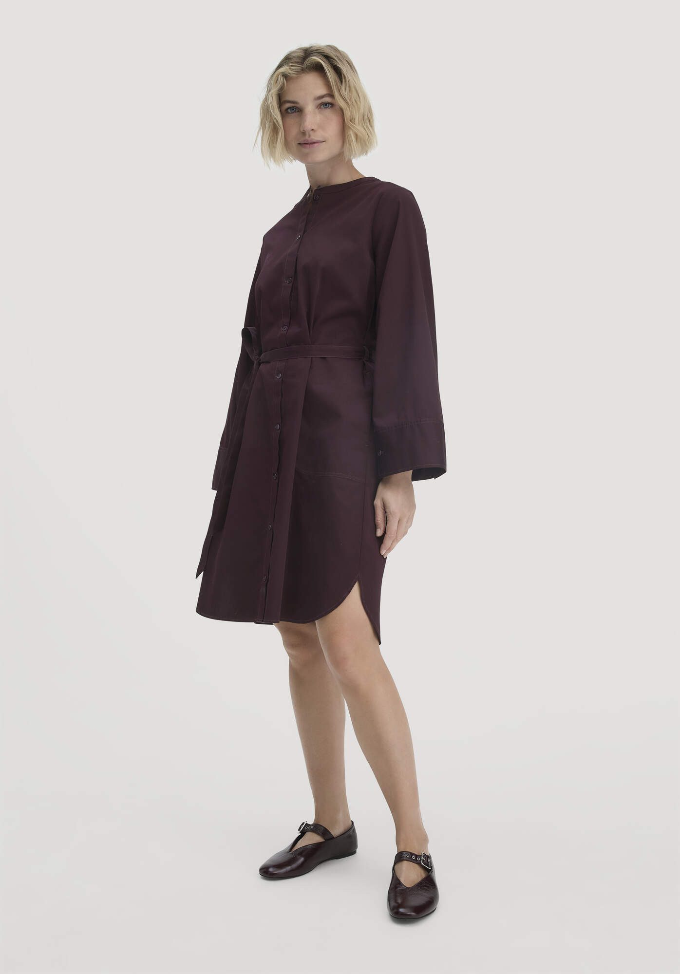 Hessnatur A-Linien-Kleid aus reiner Bio-Baumwolle (1-tlg) günstig online kaufen