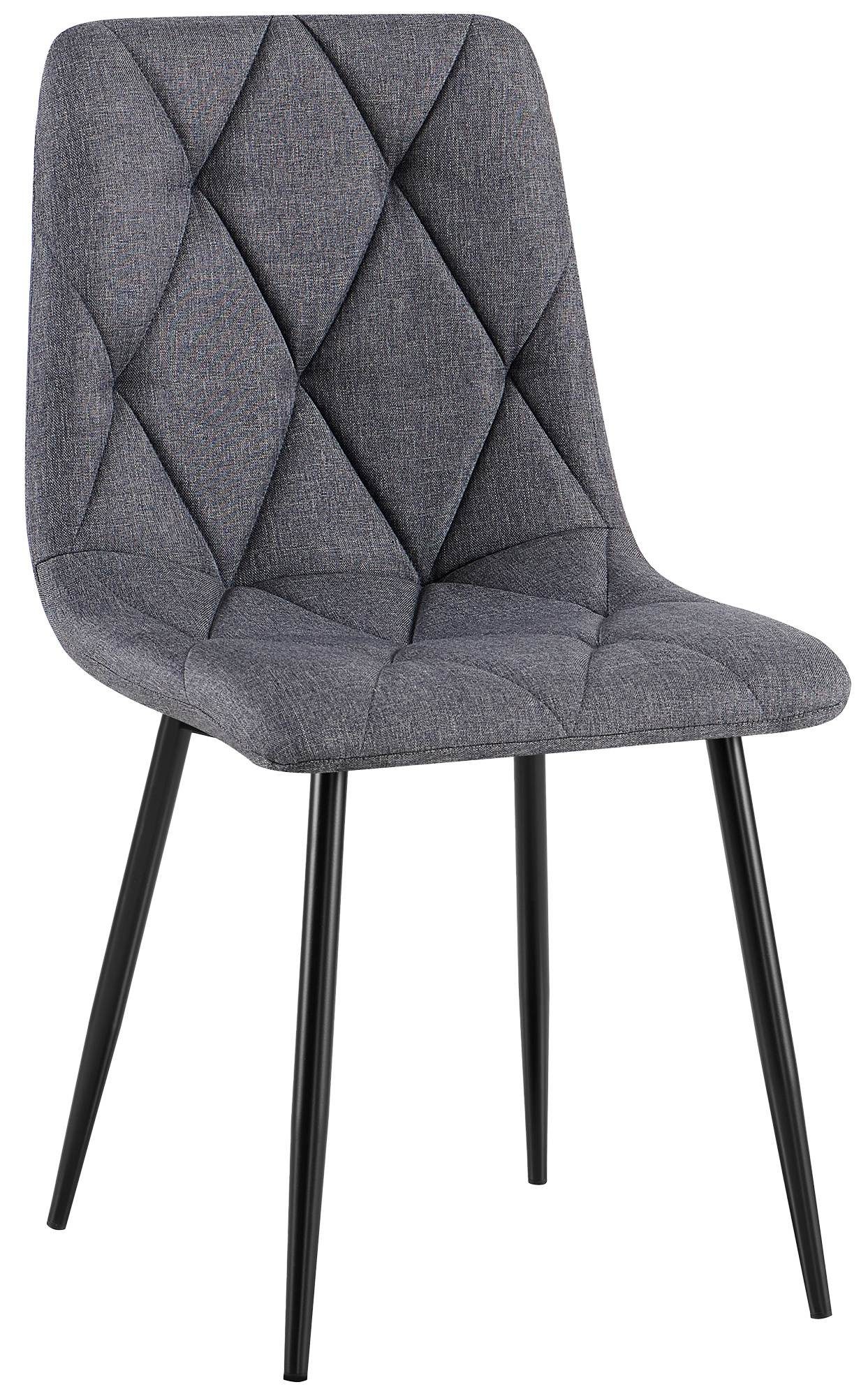 CLP Esszimmerstuhl Clairton, mit Stoff- oder Samtbezug, Metallgestell günstig online kaufen