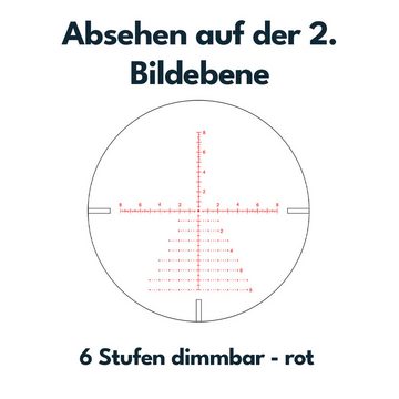 Vector Optics Vector Optics SCOL-43 Continental x6 4-24x50 Coyote FDE Zielfernrohr (Ideal für Sport und Jagd)