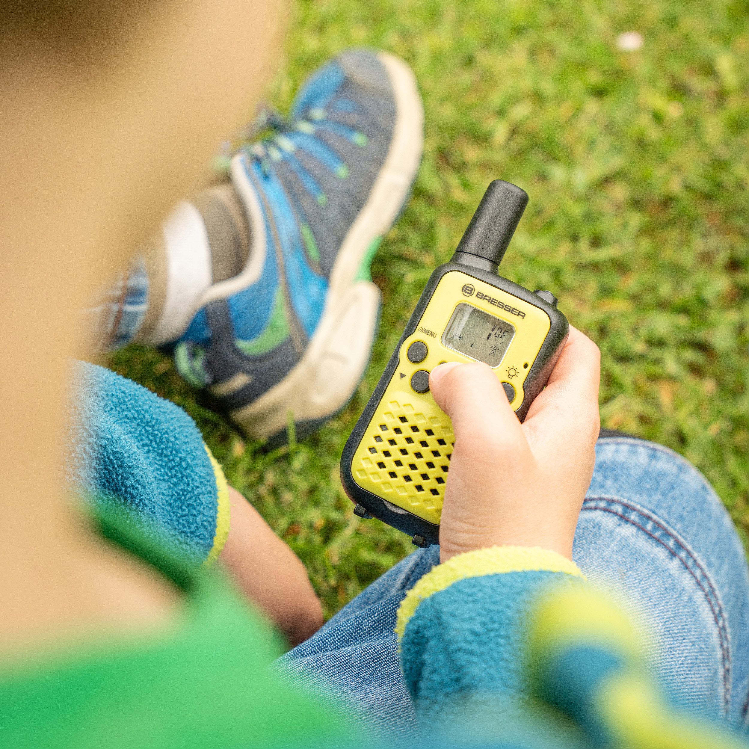 BRESSER junior Walkie Talkie rechargeable green Kinderfernglas günstig online kaufen