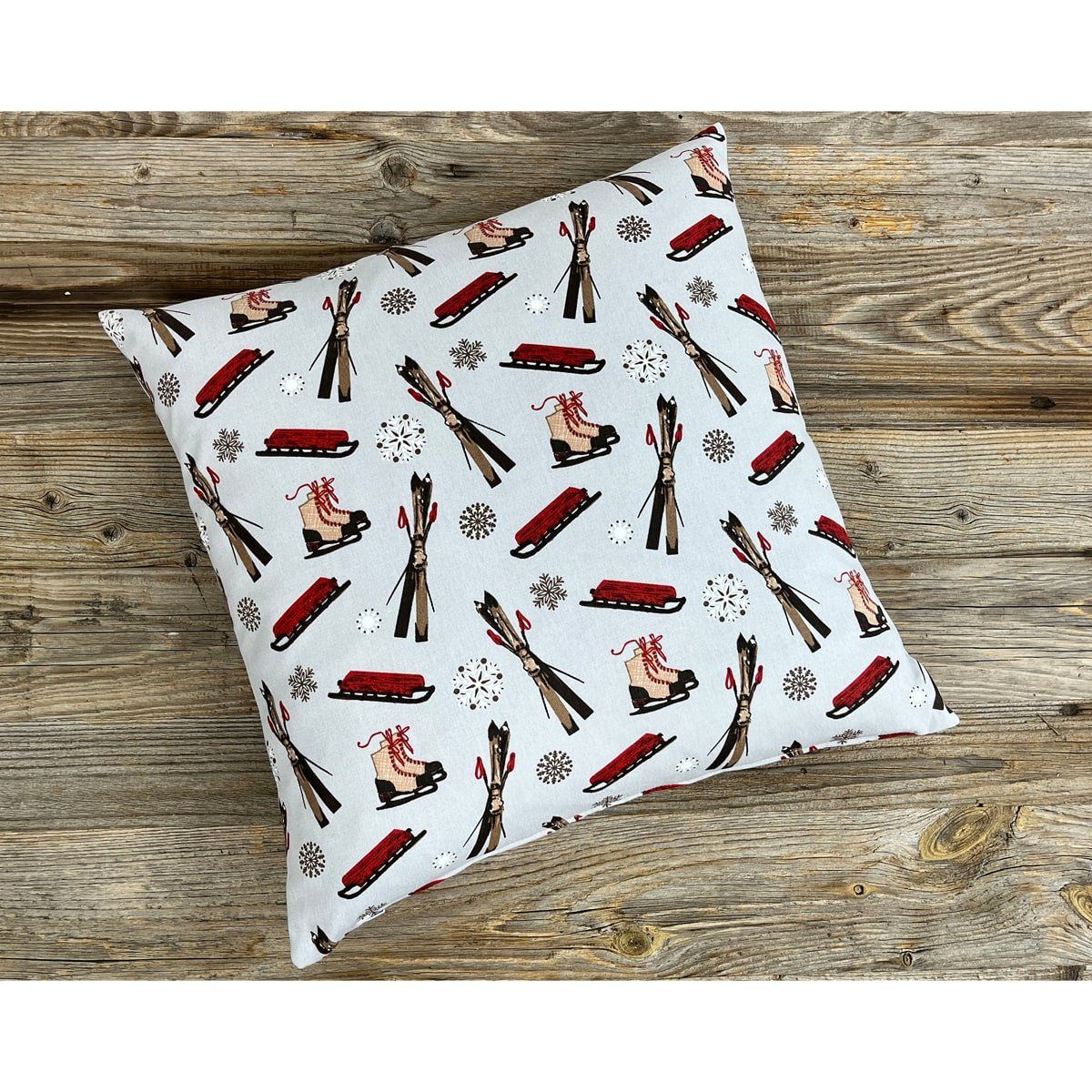 matches21 HOME & HOBBY Kissenbezüge Kissen-Bezug 46x46 cm Ski Winter Weihna günstig online kaufen