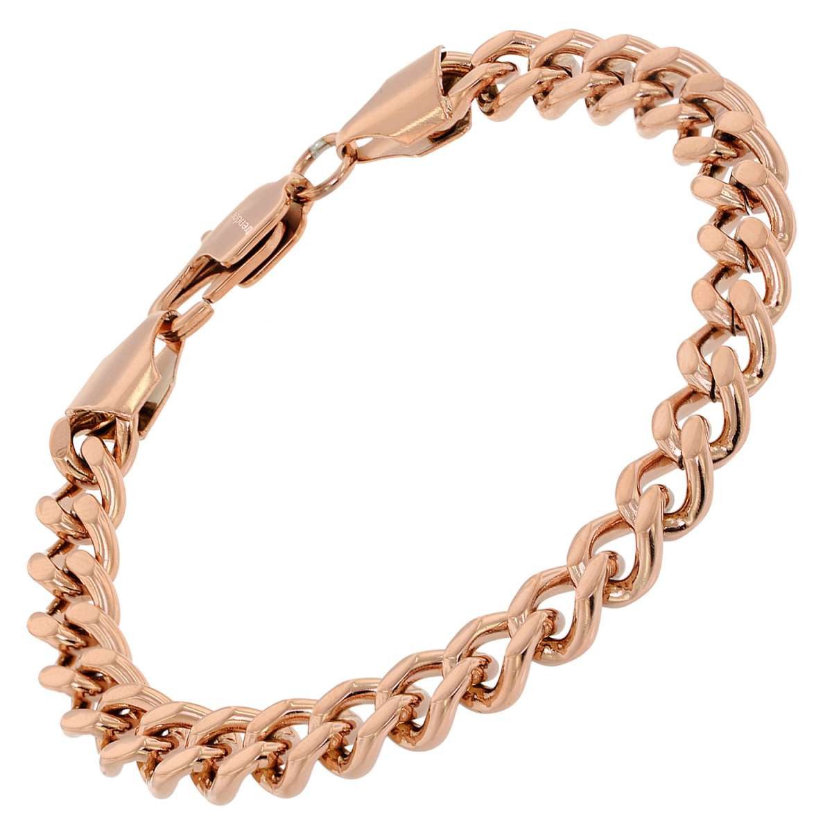 trendor Edelstahlarmband 75894, für Damen Edelstahl mit Roségold-Beschichtung 16 cm