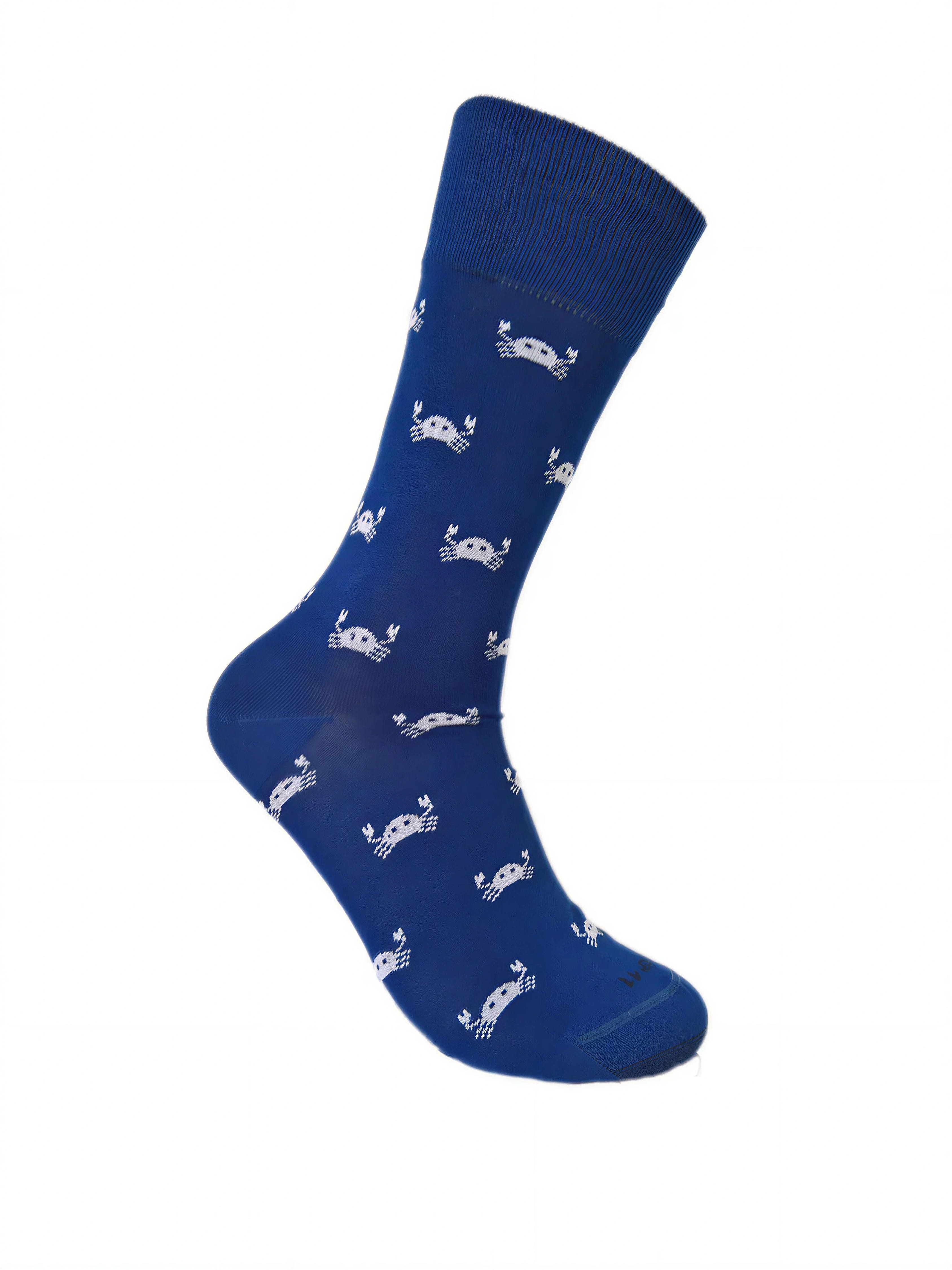 Sangiacomo Langsocken Socke mit Krabben Muster (1-Paar, 1 Paar) aus hautfreundlicher Baumwolle
