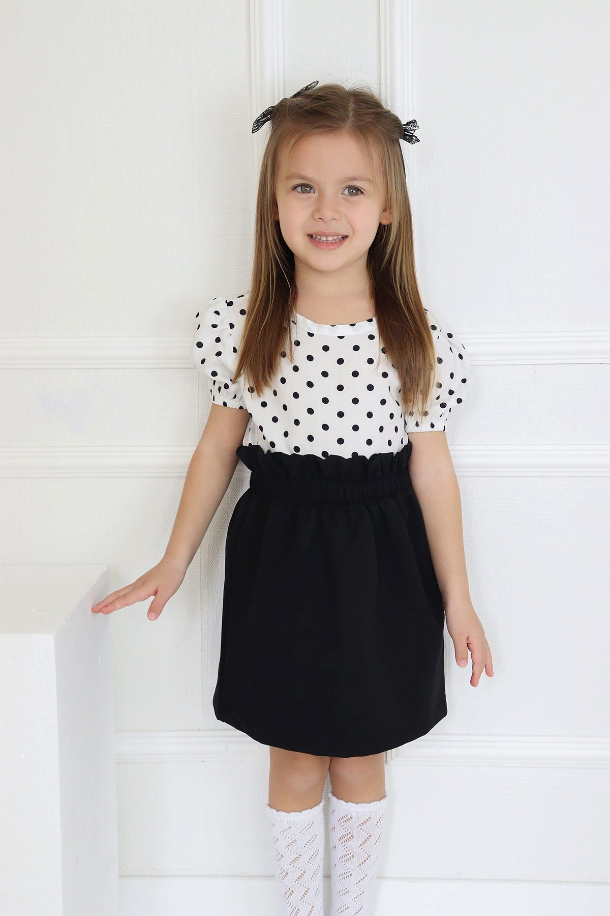 Parla Kids Shirt & Rock Set Gardenya - Bestehend aus Rock, Bluse und Haarspangen (3-tlg., Rock, Shirt und Haarspangen)