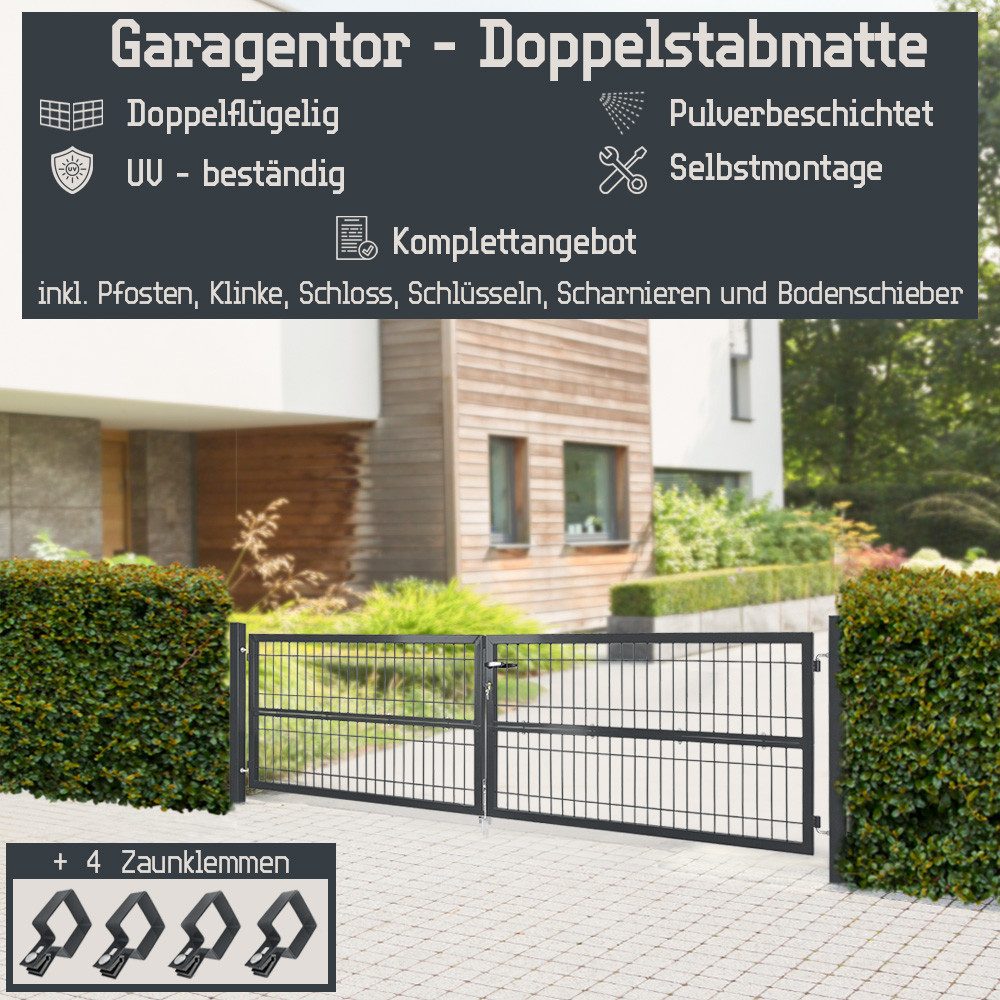 V2Aox Gartentor Gartentor Gartentür Zauntür Zauntor günstig online kaufen