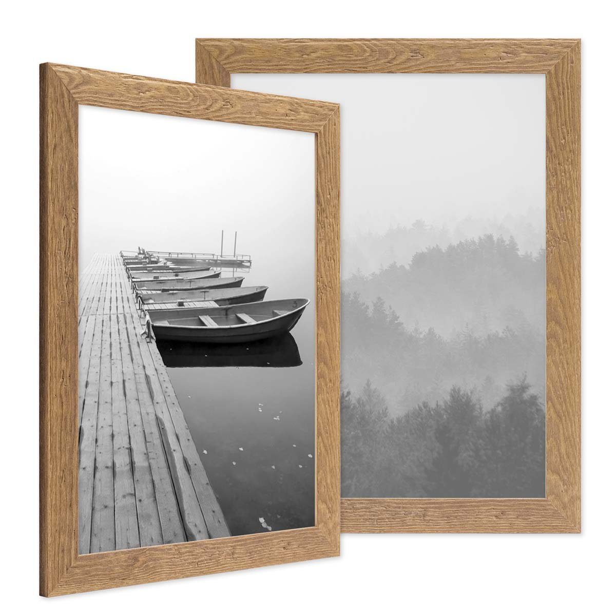 PHOTOLINI Bilderrahmen 2er Set Strandhaus Rustikal günstig online kaufen
