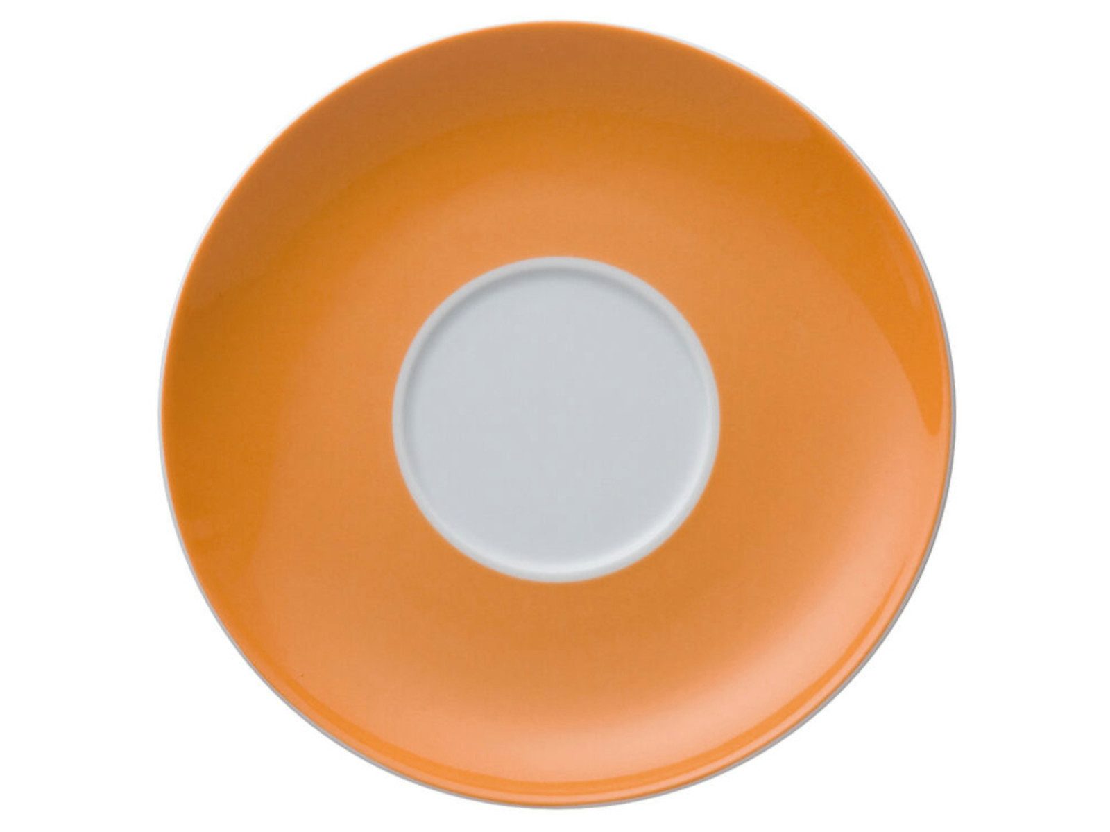 Thomas Porzellan Untertasse Sunny Day Orange Cappuccino-Untertasse 16,5 cm, Untertasse