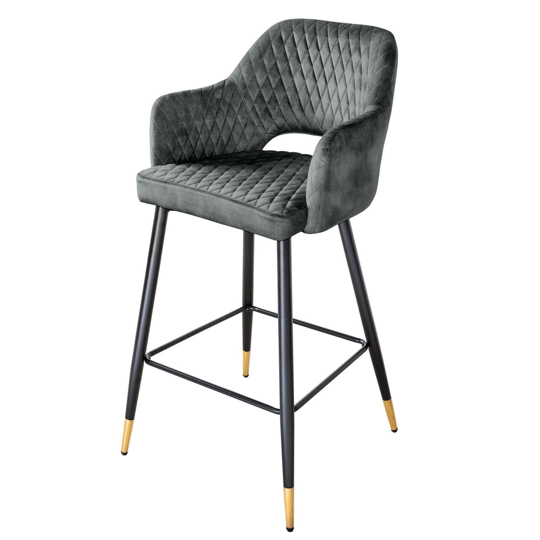 riess-ambiente Barhocker PARIS grün / schwarz-gold (Einzelartikel, 1 St), S günstig online kaufen