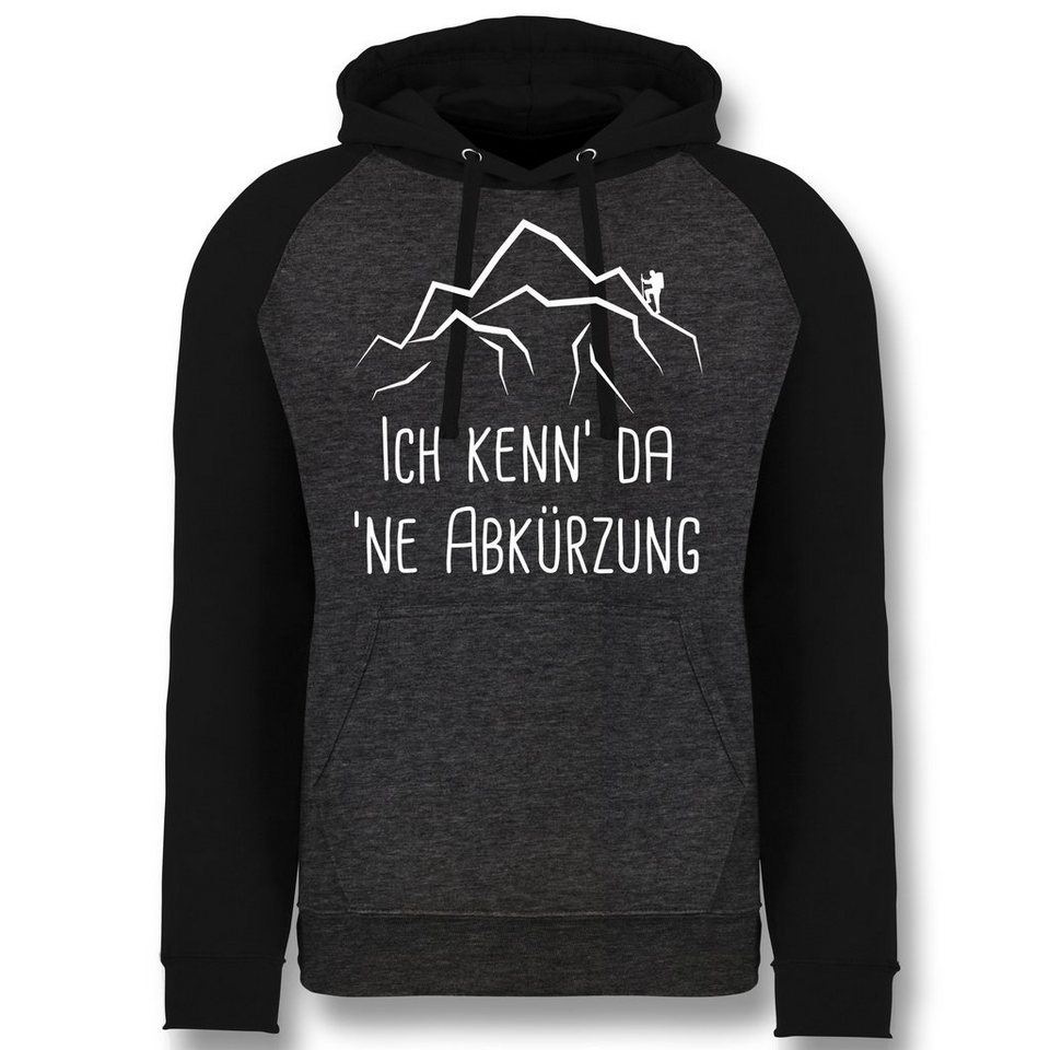 Shirtracer Hoodie »Ich kenn' da 'ne Abkürzung - weiß - Unisex Baseball