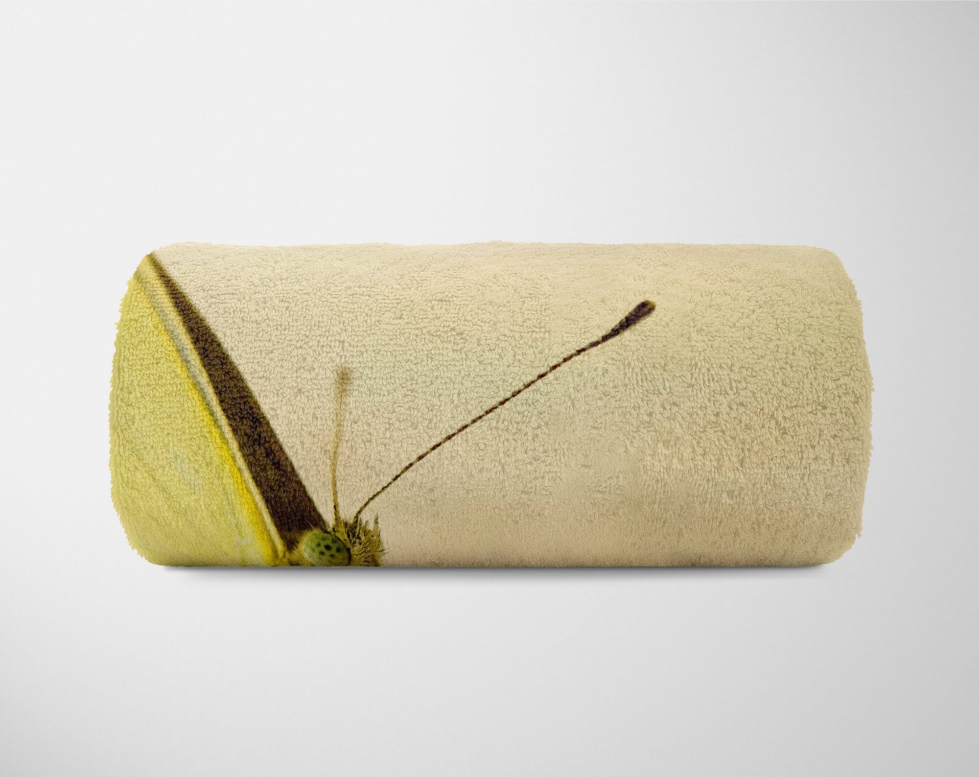 Naha, Strandhandtuch Handtuch Handtücher mit Handtuch Sinus Baumwolle-Polyester-Mix Kuscheldecke (1-St), Saunatuch Art Tiermotiv Schmetterling