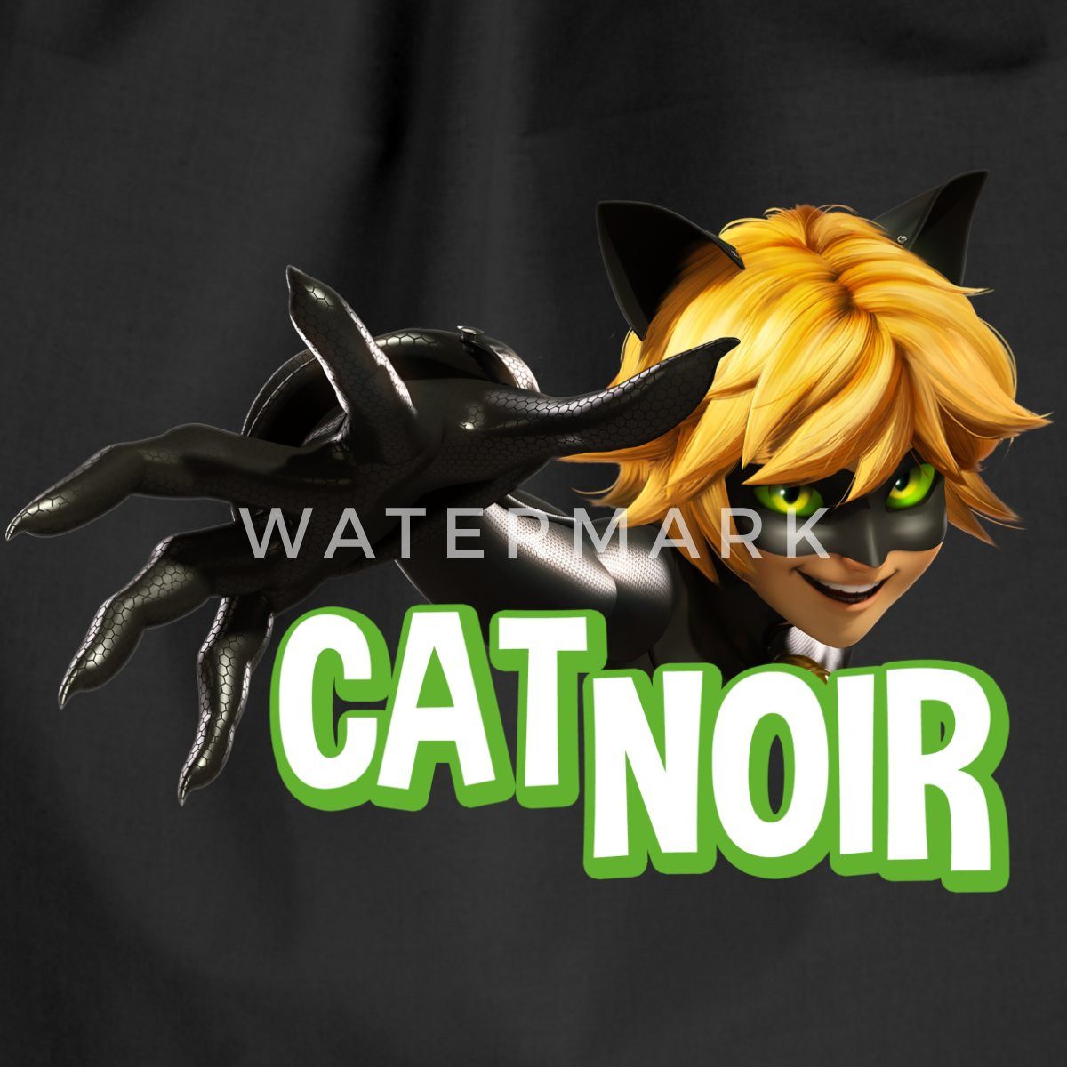Spreadshirt Turnbeutel Miraculous Cat Noir Adrien Turnbeutel (1-tlg)