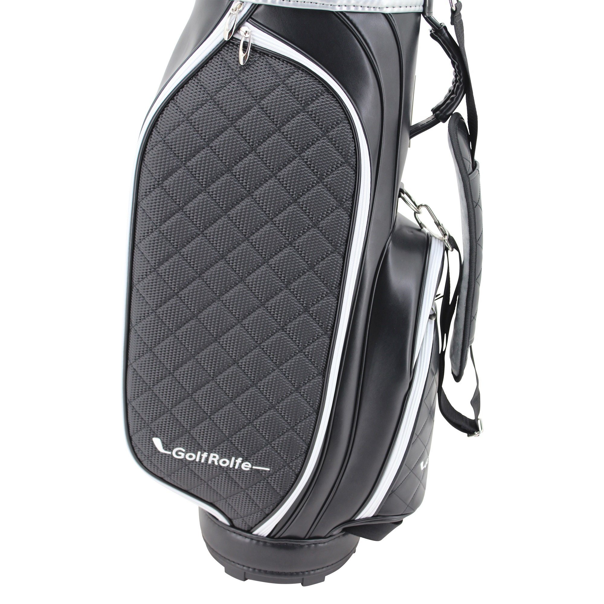 GolfRolfe Golfballtasche - Design 14286 Caddybag Golftasche GolfRolfe schwarz Golfbag