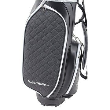 GolfRolfe Golfballtasche GolfRolfe 14286 Golfbag schwarz - Design Golftasche Caddybag