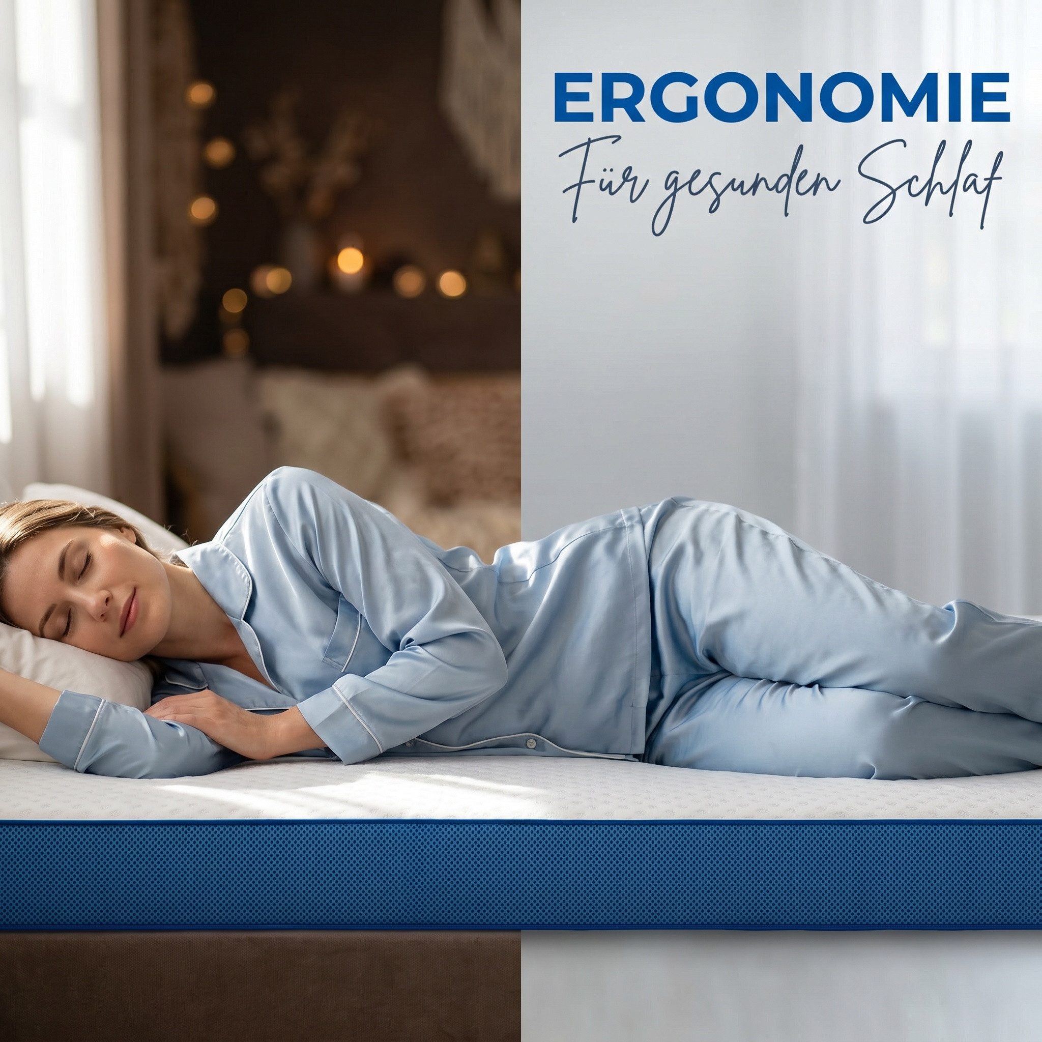 Totnz, Topper Gel Memory Foam Matratzentopper 90X200/120X200/140X200/160X200/180X200, 7.5 cm hoch, (waschbarer Bezug, OEKO‑TEX®-zertifiziert, atmungsaktiv & kühlend, rutschfest mit Gurten), für alle Matratzengrößen