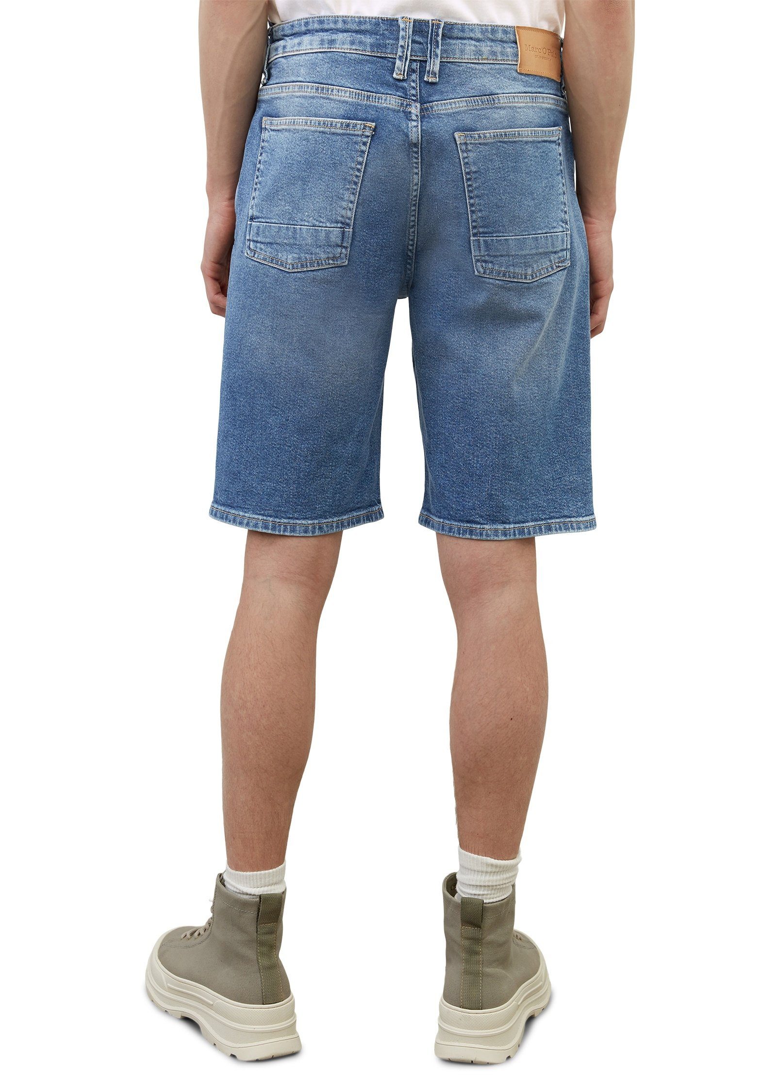 O'Polo Shorts Marc blau Authentic-Stretch-Denim-Qualität aus