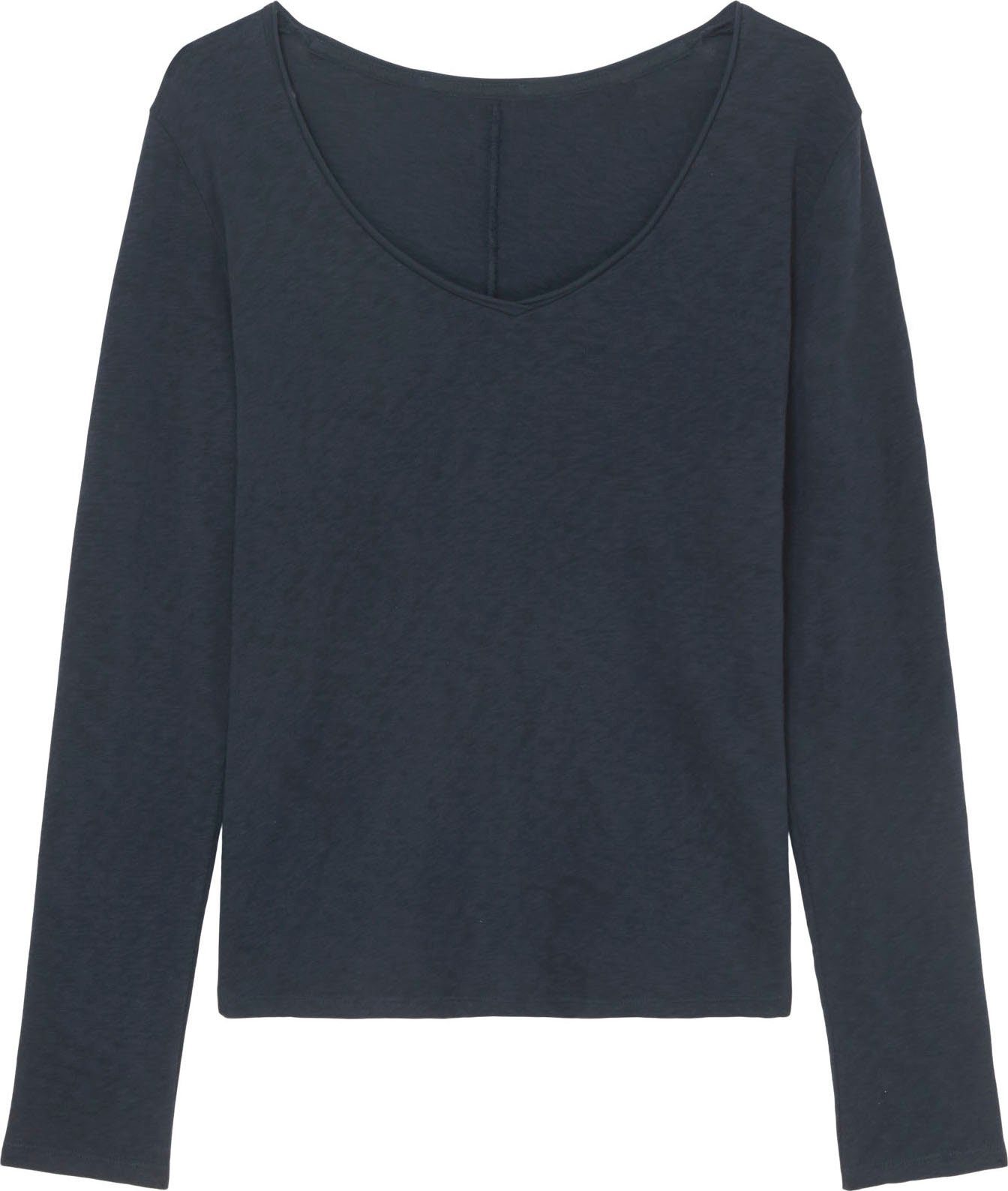 Marc O'Polo DENIM Langarmshirt mit Rollkante günstig online kaufen