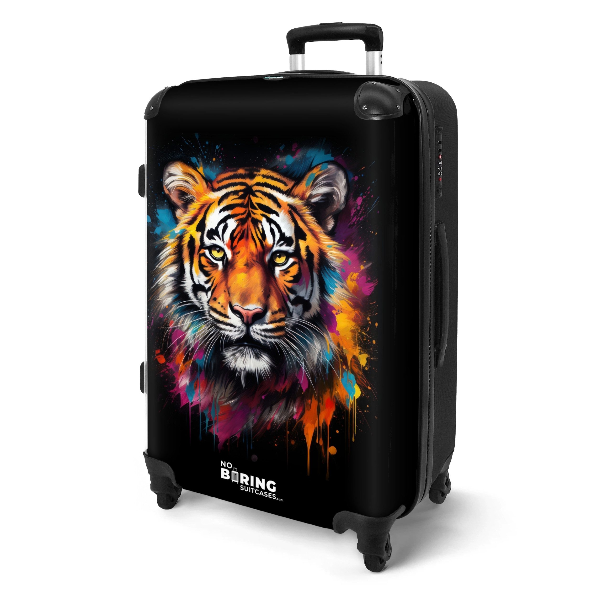 NoBoringSuitcases.com© Hartschalen-Trolley Tiger als Straßenkunstwerk 67 günstig online kaufen