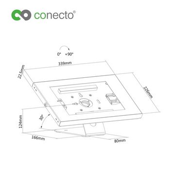 conecto conecto Thekenhalterung für Tablet, mit abschließbarem Stahlgehäuse Tablet-Ständer