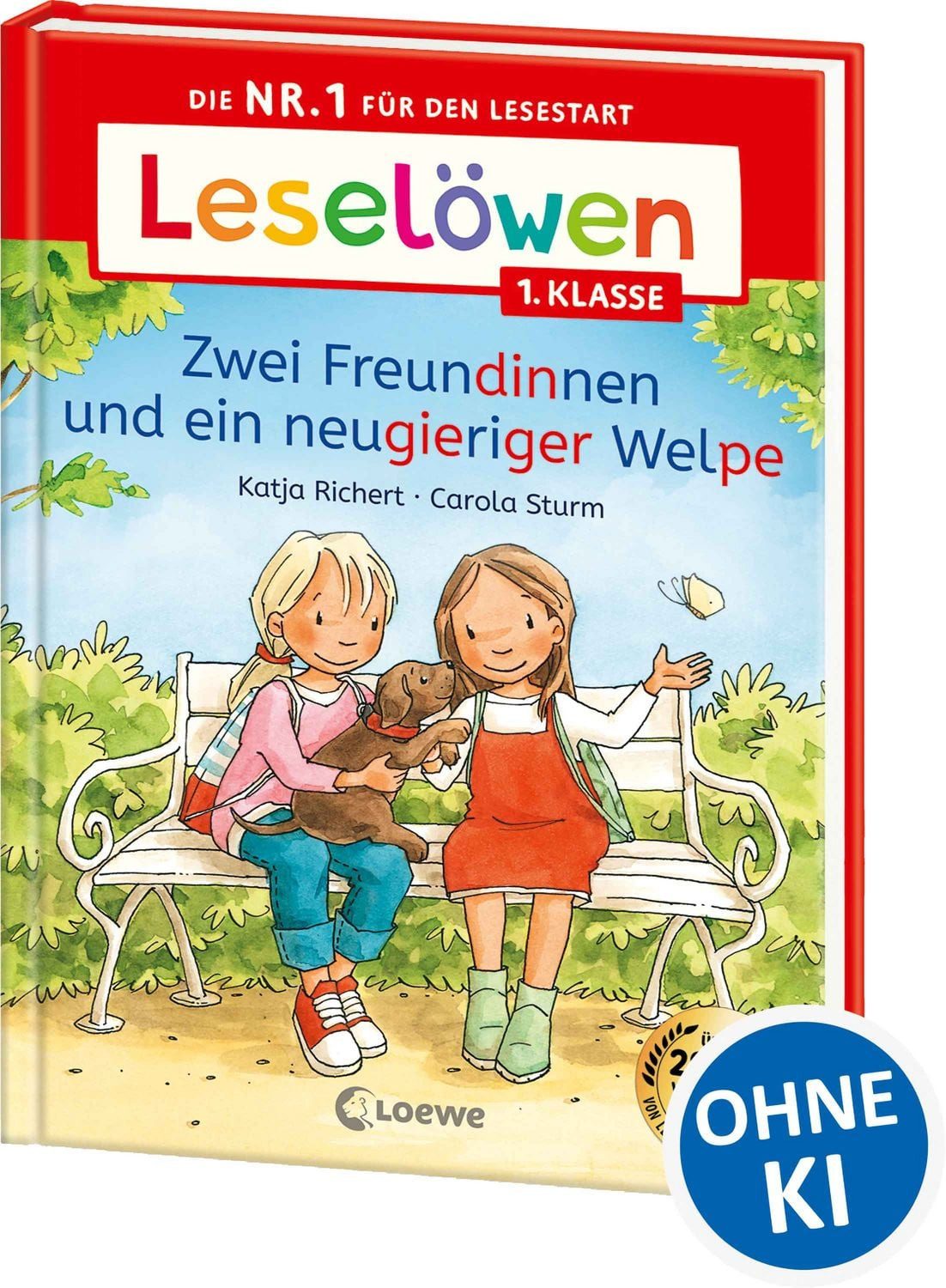 Leselöwen 1. Klasse - Zwei Freundinnen und ein neugieriger Welpe / Katja Richert