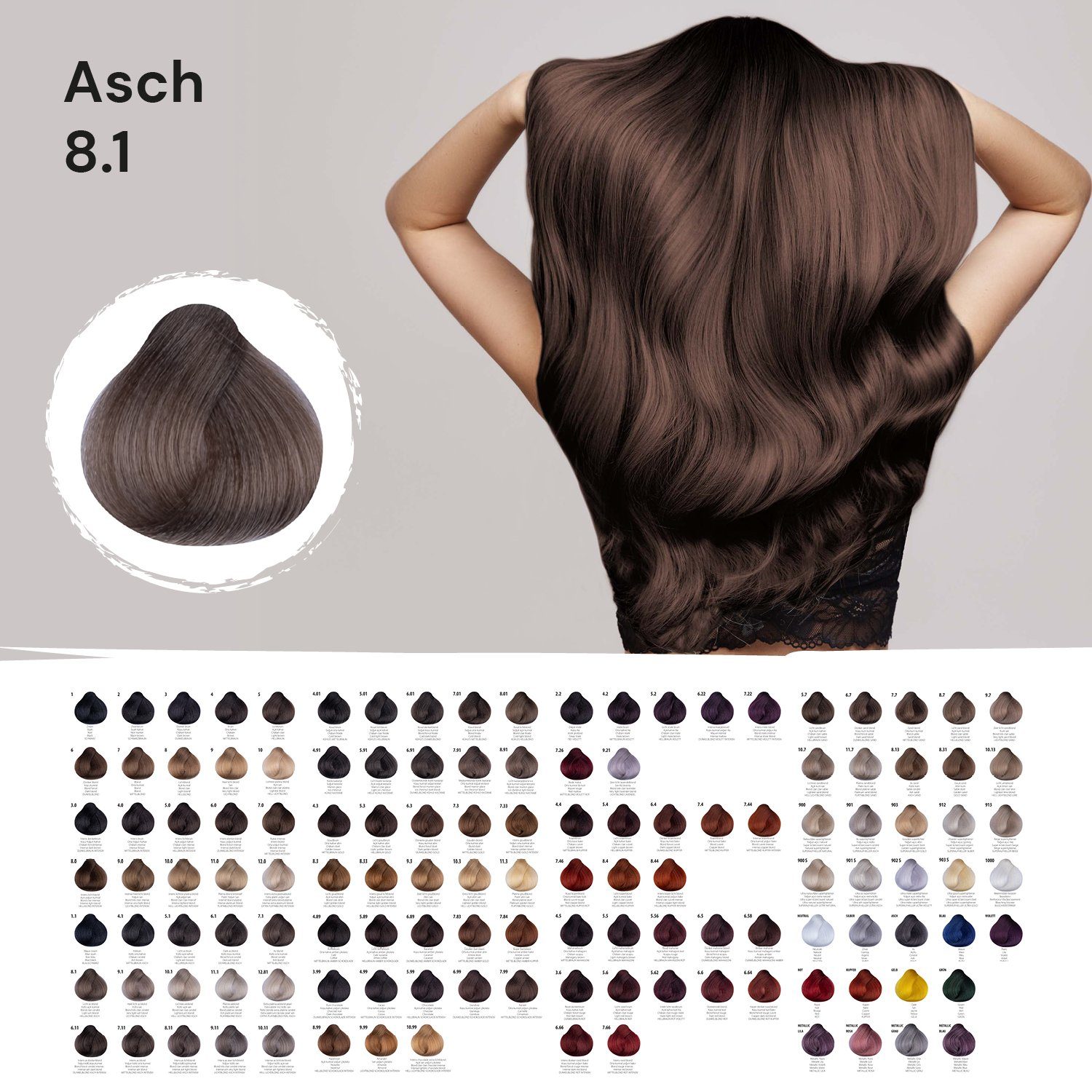Femmas Premium Haarfarbe Femmas Hair Color, 1-tlg., Profi-Qualität