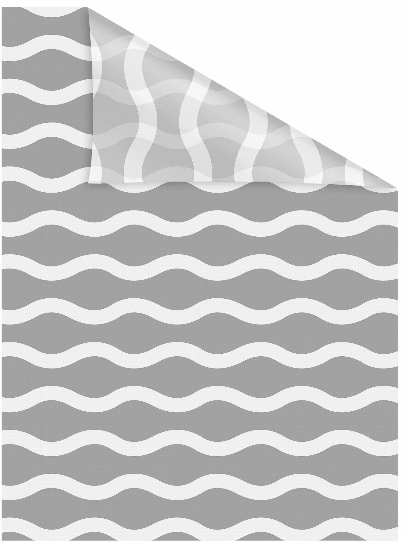 LICHTBLICK ORIGINAL Fensterfolie Welle, blickdicht, strukturiert, selbstklebend, Sichtschutz