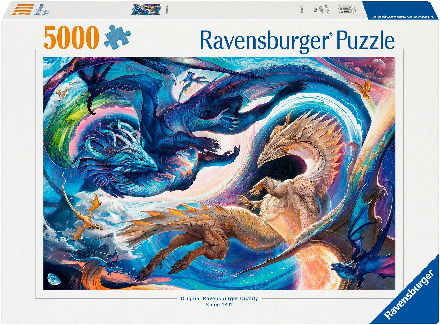Puzzle Gigantisches Drachenfest zur Tages- und Nachtstunde