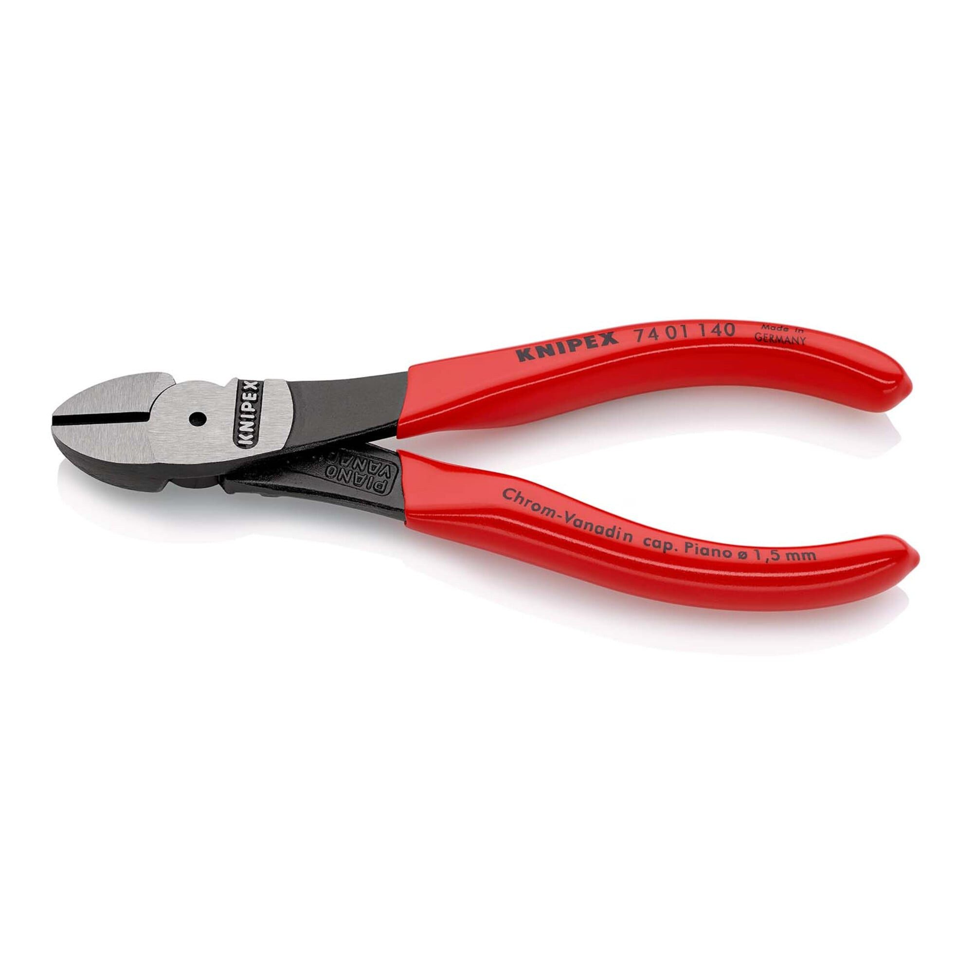 Knipex Seitenschneider KNIPEX 74 01 140 Kraft-Seitenschneider mit Kunststoff überzogen schwar