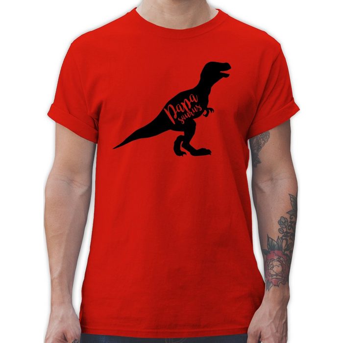 Shirtracer T-Shirt Papasaurus - Vatertag Geschenk für Papa - Herren Premium T-Shirt vatertag tshirt - herrentag shirt - vatertagsgeschenk - papasaurus