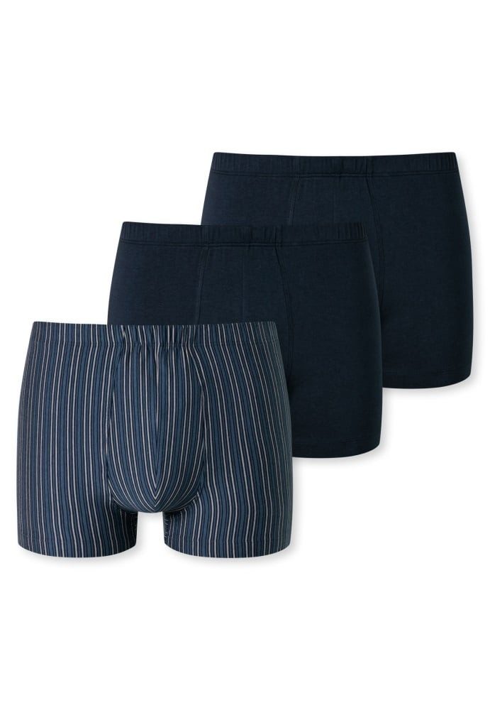 Schiesser Boxershorts Unterwäsche 95/5 Organic Cotton mehrfarbig dunkelblau günstig online kaufen