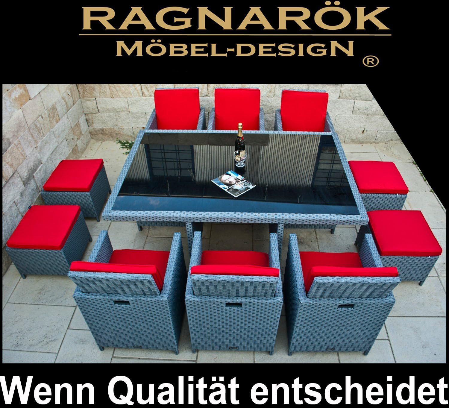 Ragnarök Möbel-Design Garten-Essgruppe gartenmöbel T6