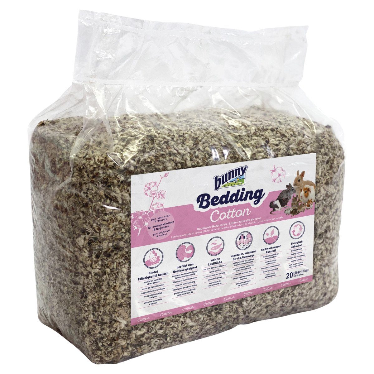 Bunny Nature Kleintierstreu Bedding Cotton 20 l (2 kg)