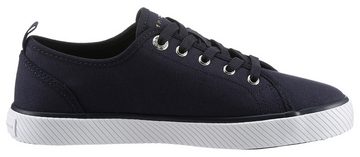 Tommy Hilfiger VULC CANVAS SNEAKER Plateausneaker, Freizeitschuh, Halbschuh, Schnürschuh mit praktischer Anziehlasche