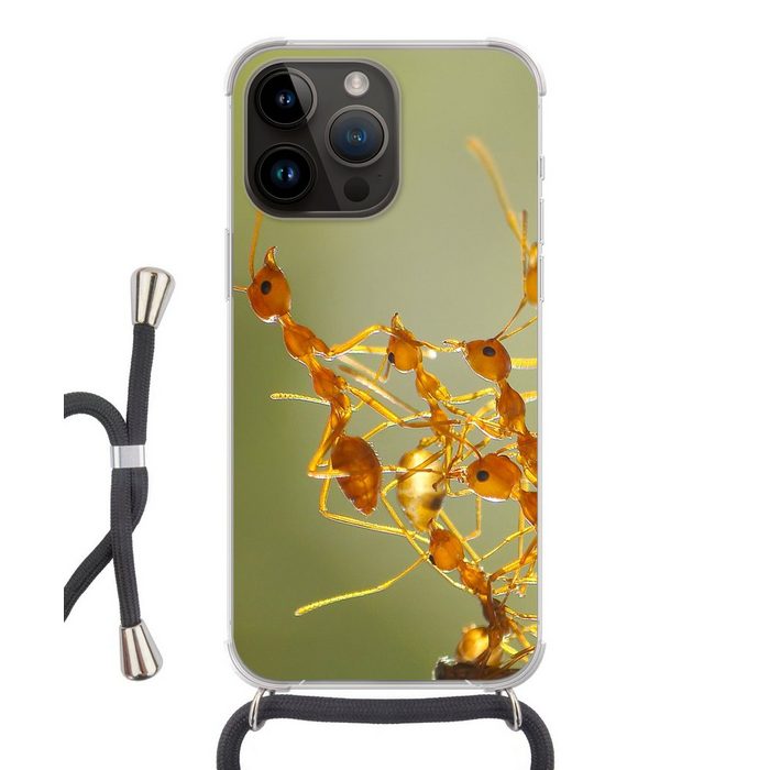 MuchoWow Handyhülle Ameisen - Orange - Tiere Handyhülle Telefonhülle Apple iPhone 14 Pro