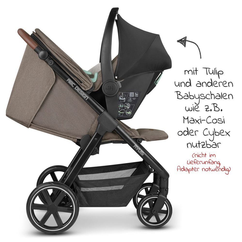 Fashion Nature, bis Design Edition - 25 Kinder-Buggy mit ABC höhenverstellbarer, Sportwagen Avus - Einhand-Faltmechanismus, kg