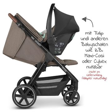 ABC Design Kinder-Buggy Avus - Fashion Edition - Nature, Sportwagen mit Einhand-Faltmechanismus, höhenverstellbarer, bis 25 kg