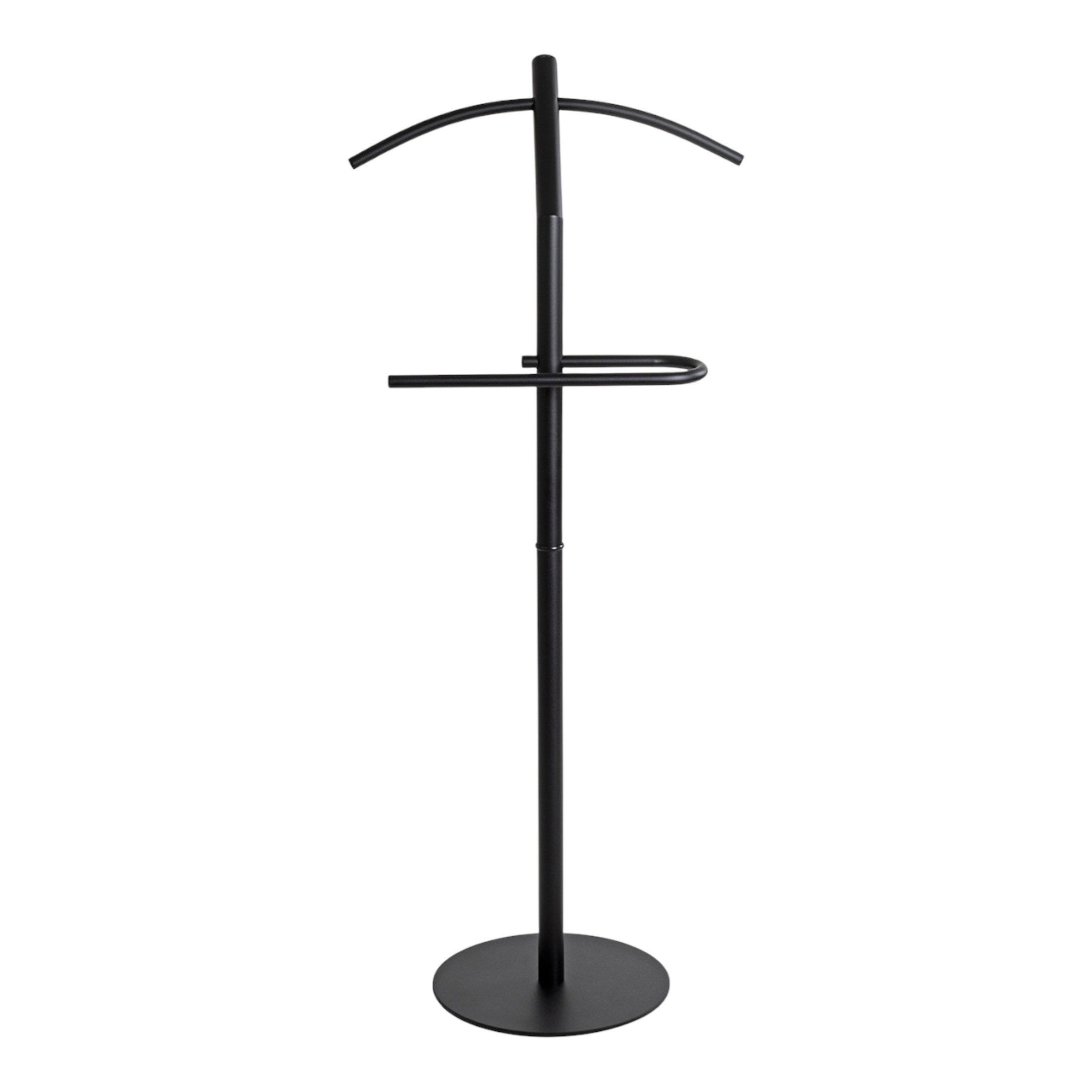 HAKU Herrendiener, (1 St), Stummerdiener Metall schwarz pulverbeschichtet 47x111cm