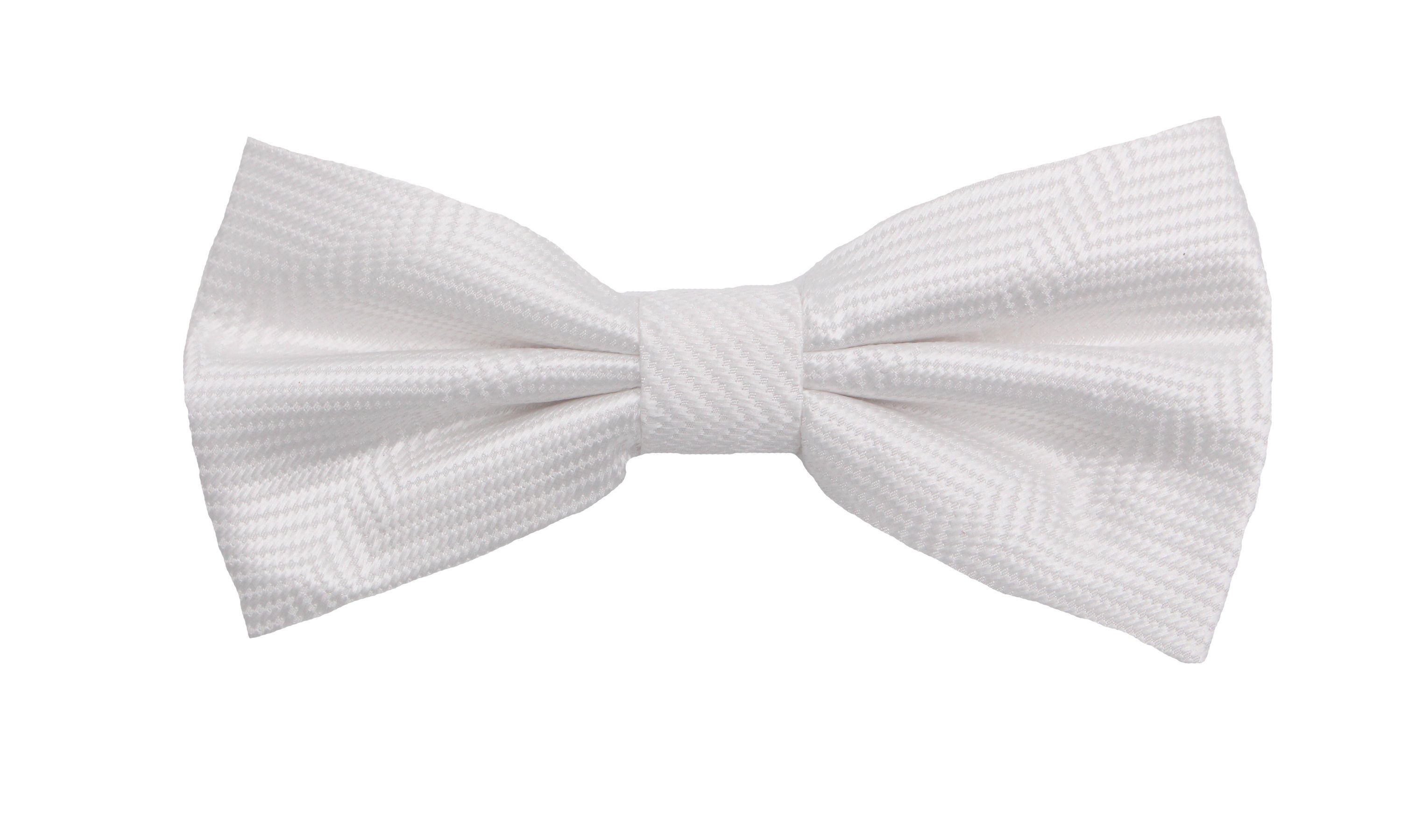 Fabio Farini Fliege Herren Fliegen mit Farbton Weiß - Männer Querbinder Vorgebunden (Gemustert) Weiß - White Snake