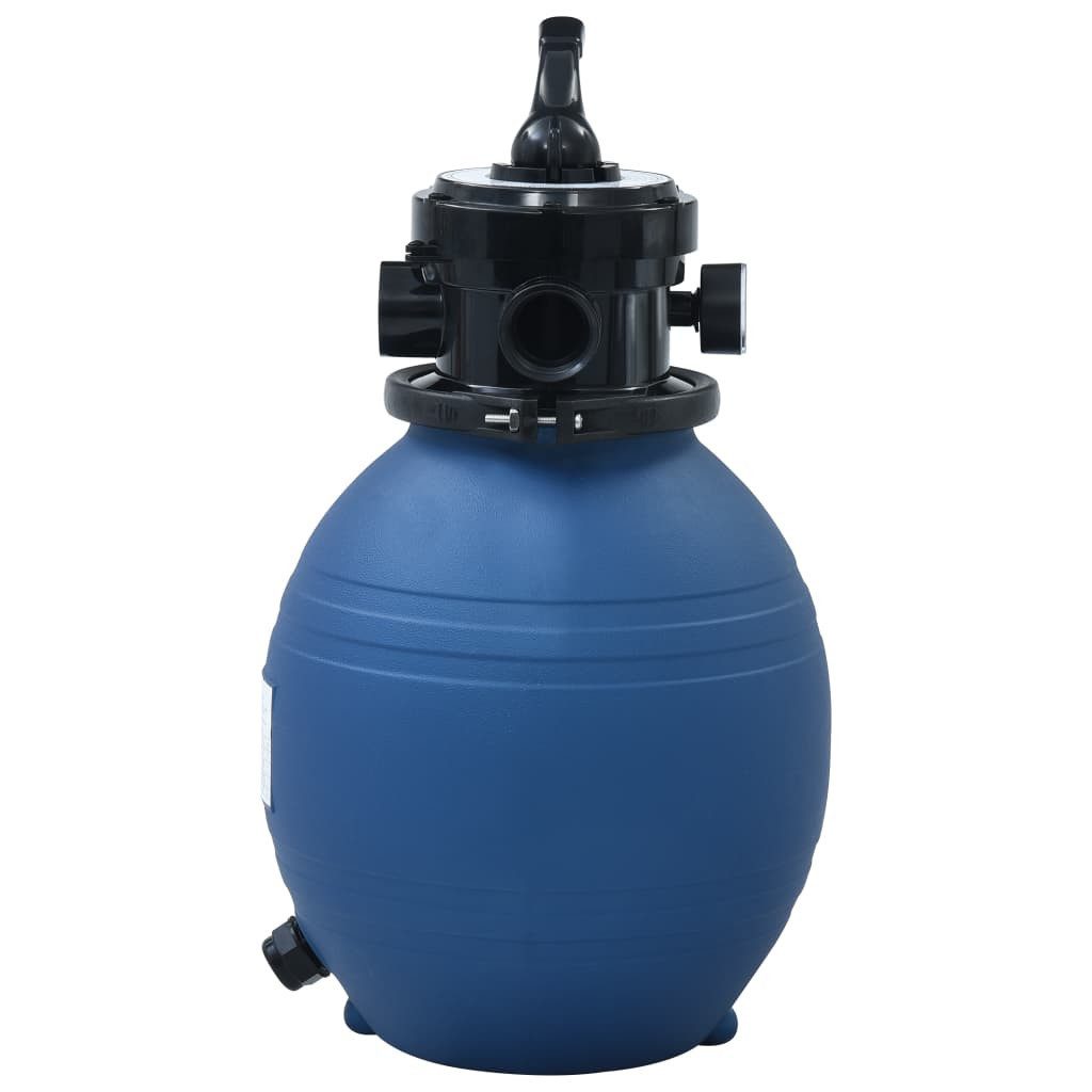 vidaXL Kartuschen-Filterpumpe Pool-Sandfilter mit 4-Wege-Ventil Blau 300 mm