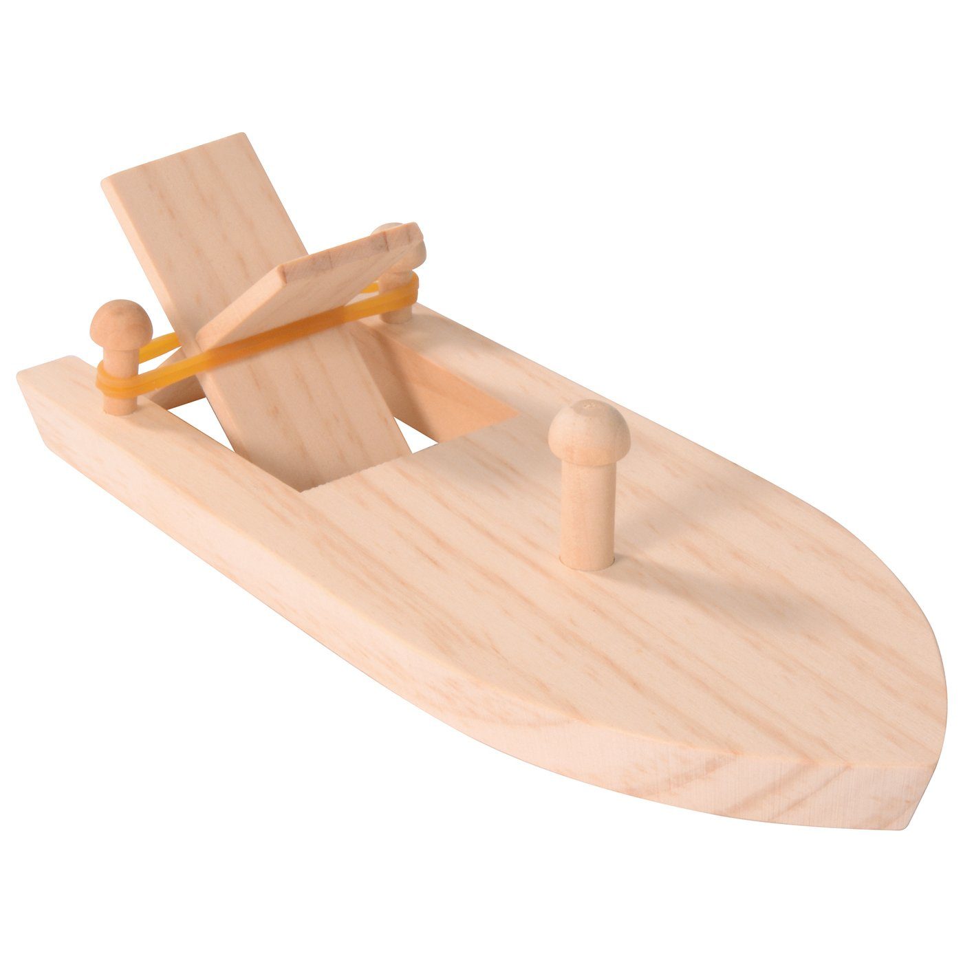 Experimentierkasten Boot mit Gummiantrieb, 17 x 7,5 x 4 cm