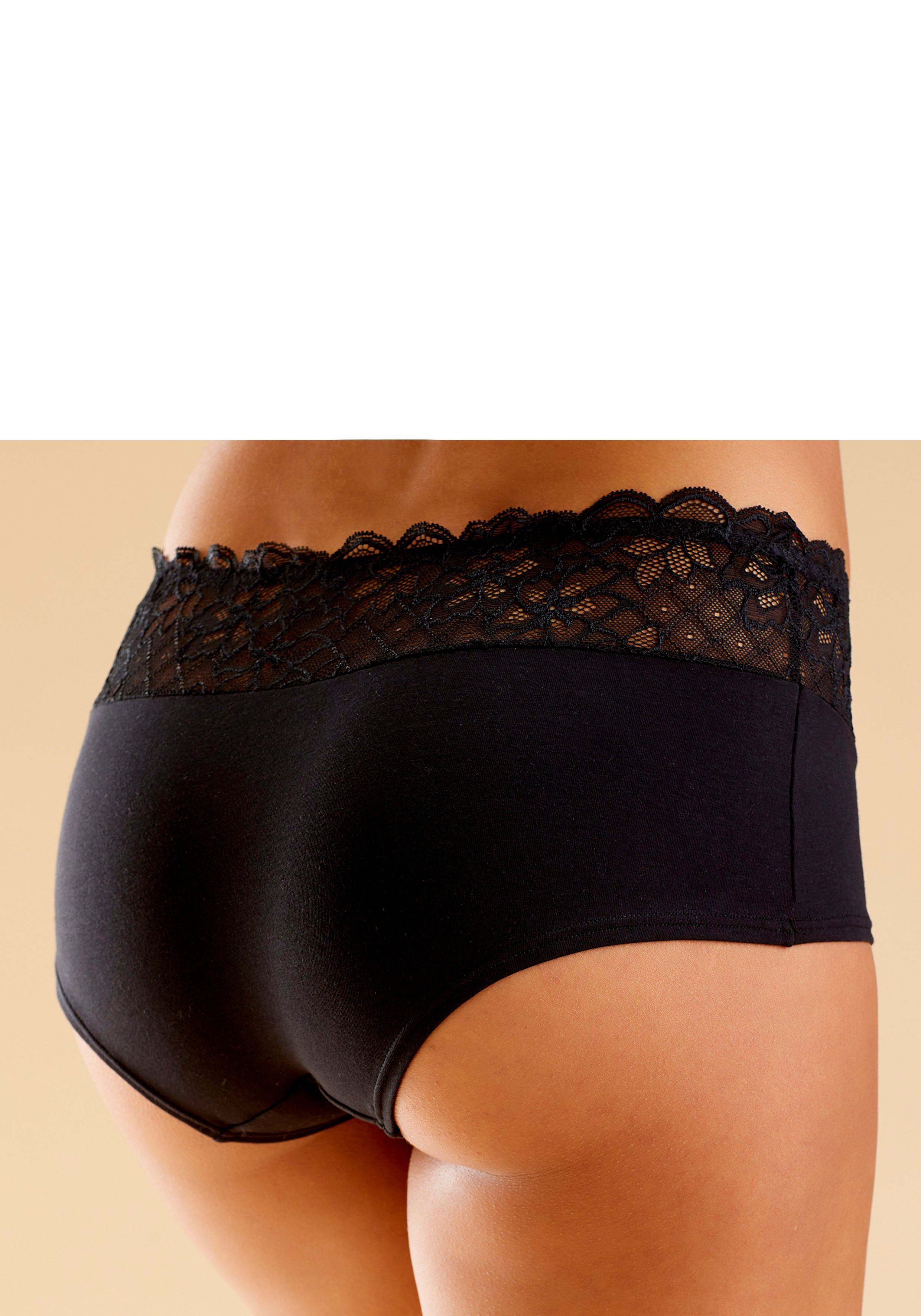 Nuance by Lascana Panty mit floralem Spitzenbund, als Wäsche-Set kombinierbar – Bild 3 von 5