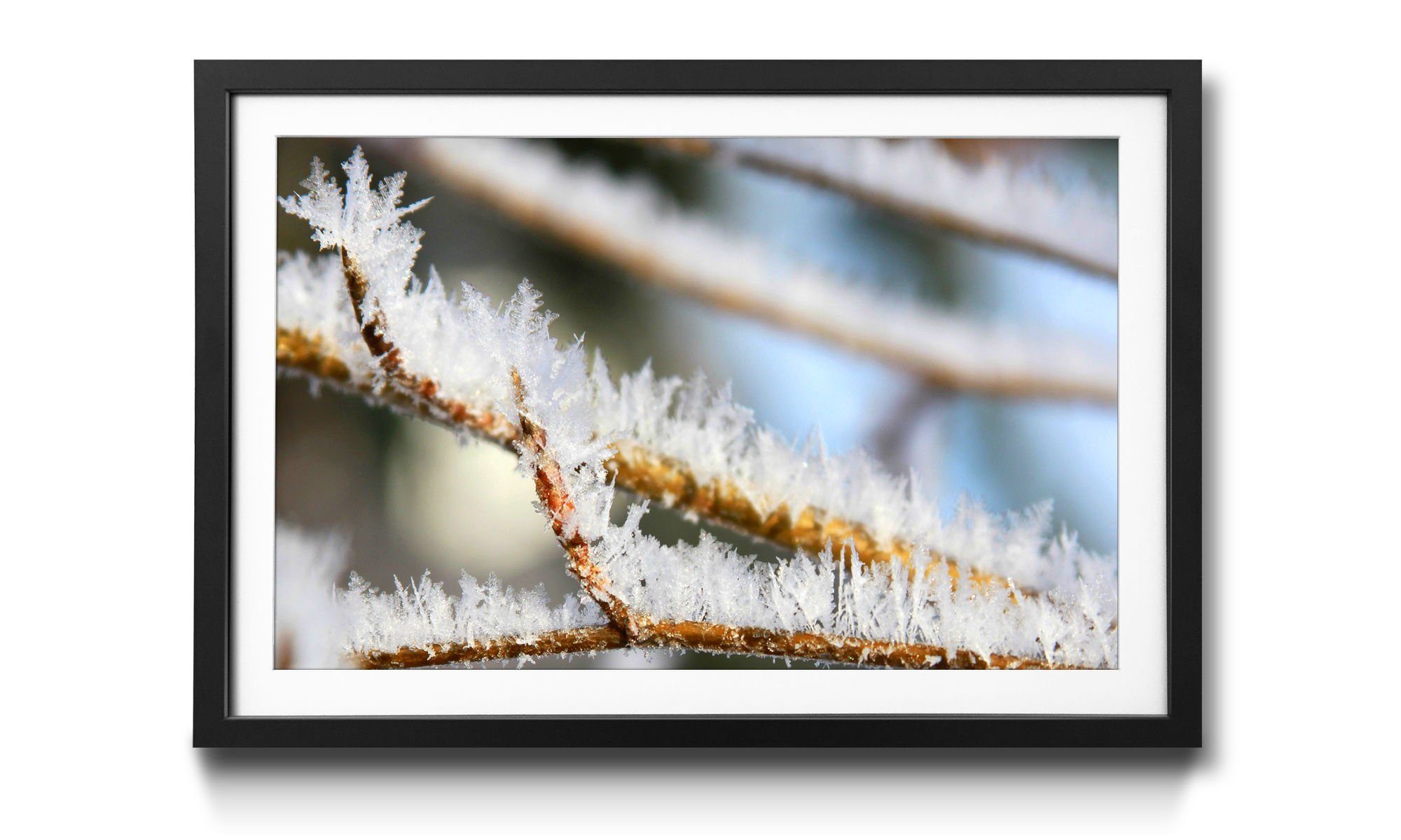 WandbilderXXL Bild mit Rahmen in Winter, 4 erhältlich Größen Wandbild, Wintertime