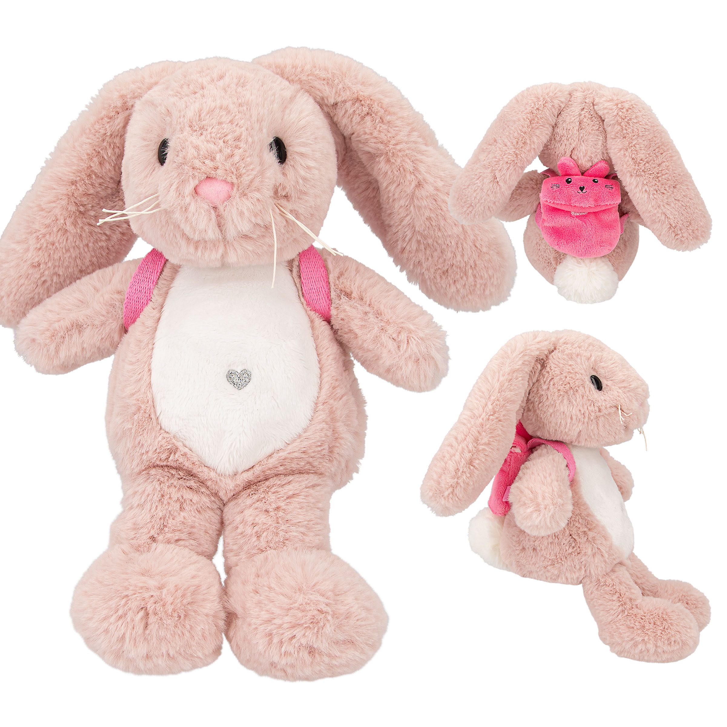 Kuscheltier DEPESCHE Princess Mimi Plüsch Nelly mit Rücksack 14x14x19cm