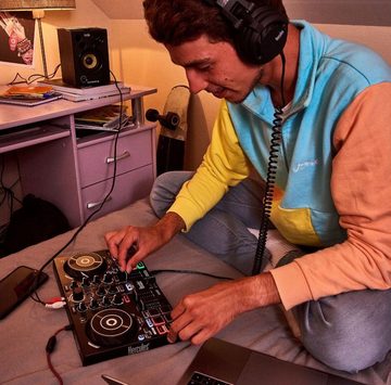 HERCULES DJ Controller DJ Learning Kit Set mit Laptopständer