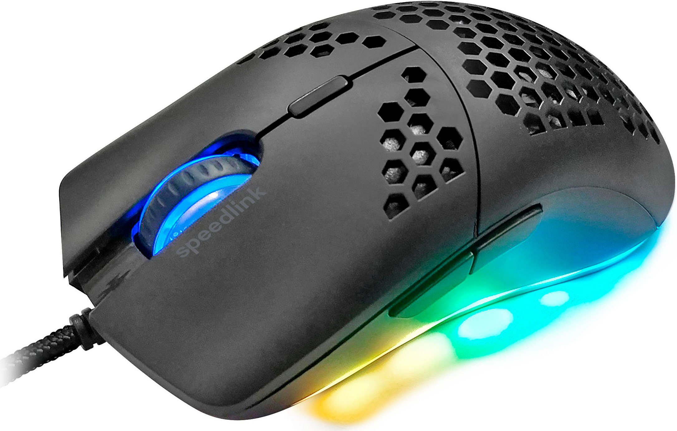 Speedlink SKELL Gaming-Maus (extrem leicht, schwarz beleuchtet)