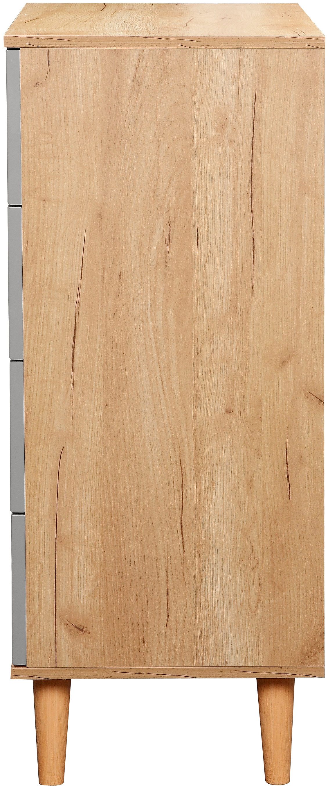 OTTO home Schubkastenkommode Lund Schlafzimmerschrank Wäscheschrank mit hochglänzenden Fronten (Kommode mit 4 Schubladen für viel Stauraum), Schlafzimmerkommode – Bild 4 von 5