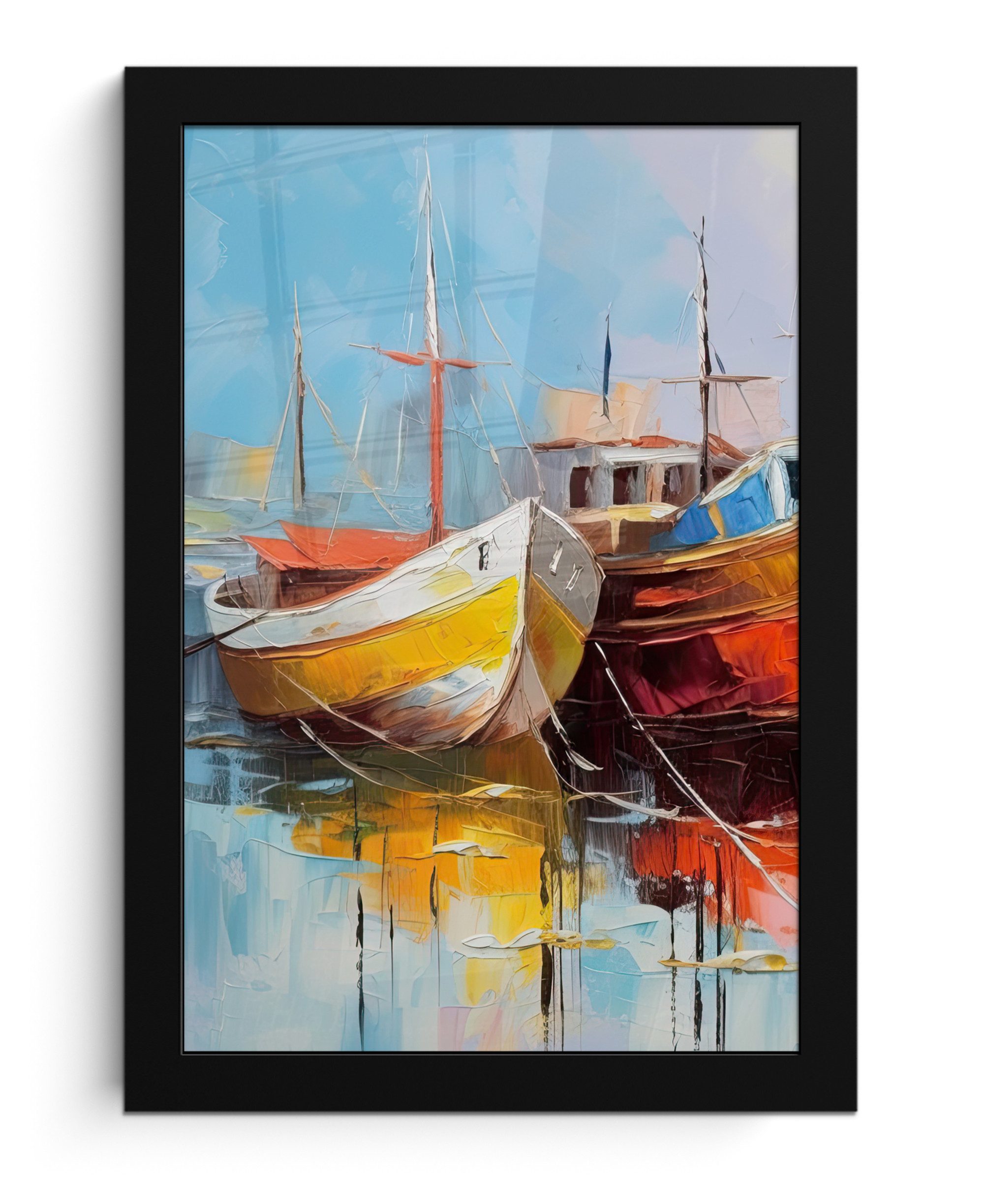 Poster Boote - Kunst - Malerei
