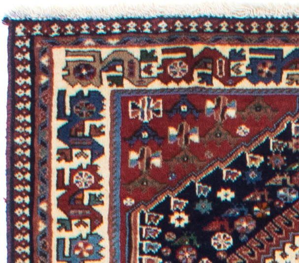 Einzelstück x 15 - rechteckig, Zertifikat Perser Bidjar mm, morgenland, 80 cm - 288 - Höhe: Orientteppich Handgeknüpft, dunkelblau, mit Wohnzimmer,