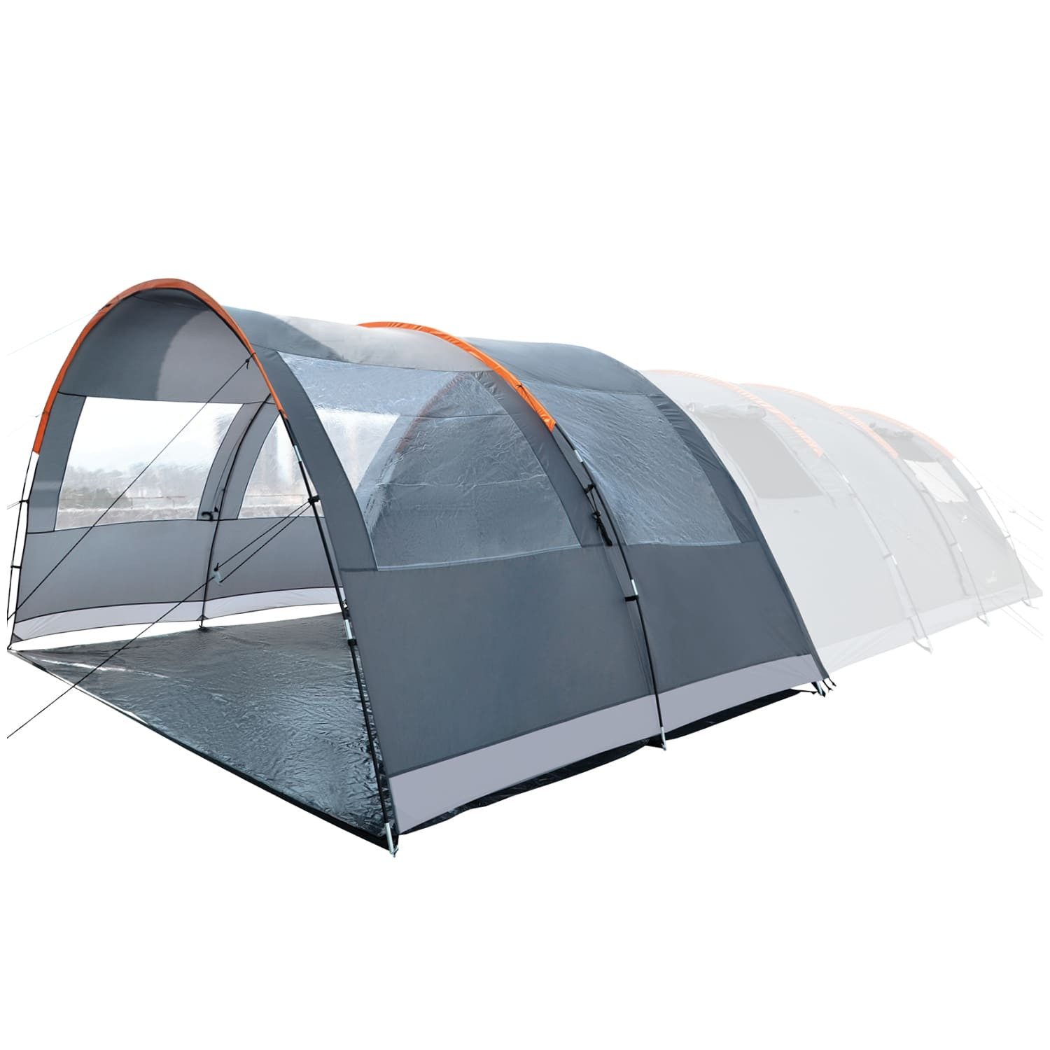 Skandika Vorzelt Canopy für Gotland 6, Personen: 6, Wetterschutz, Große Seitenfenster, 5000 mm Wassersäule, 2,1 m Stehhöhe