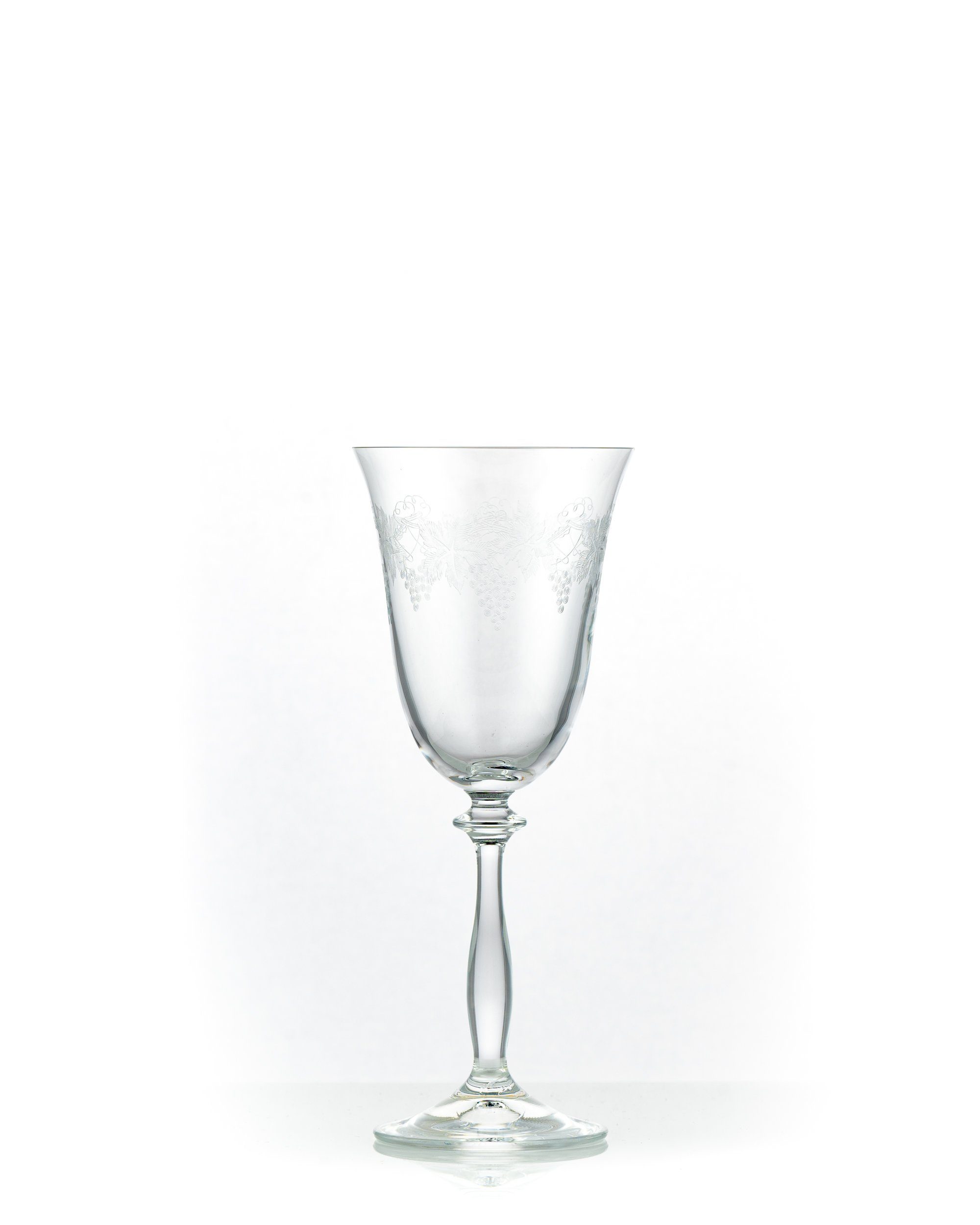 Crystalex Rotweinglas Royal mit unterschiedlichen Ornamenten 350 ml, 6-tlg., Kristallglas, 6 Gläser mit verschiedenen Ornamenten, Pantografie